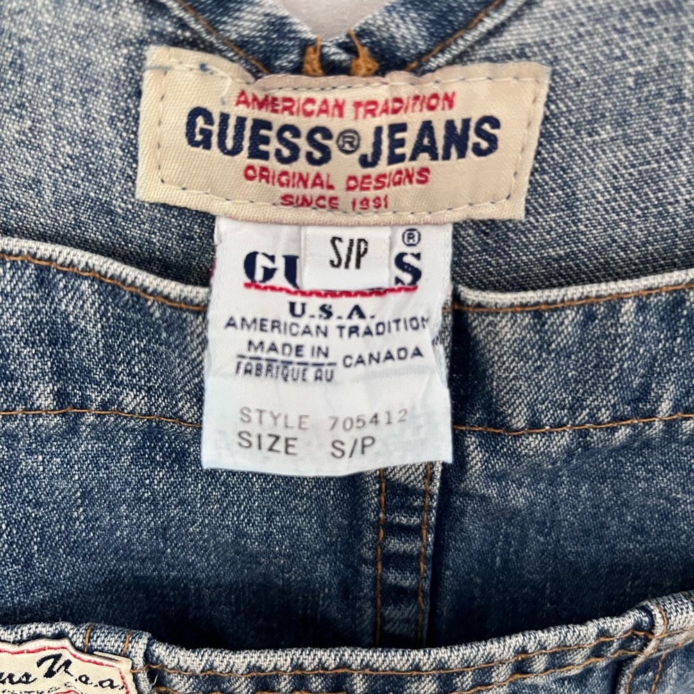 Vintage GUESS® JEANS Denim Overalls in Sz Small - Picture 4 of 16